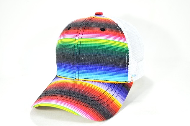 009-SERAPE TRUCKER HARD MESH WHITE